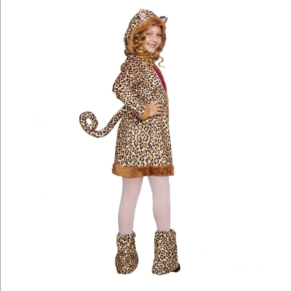 Girls Cheetah Cutie Dreamgirl Kids Halloween Costume Size Medium 8-10 Brand New! - Picture 2 of 5